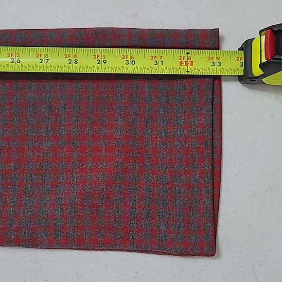 7th Avenue Design Studio Red & Grey Plaid Pullon Pants size Medium - Picture 9 of 10